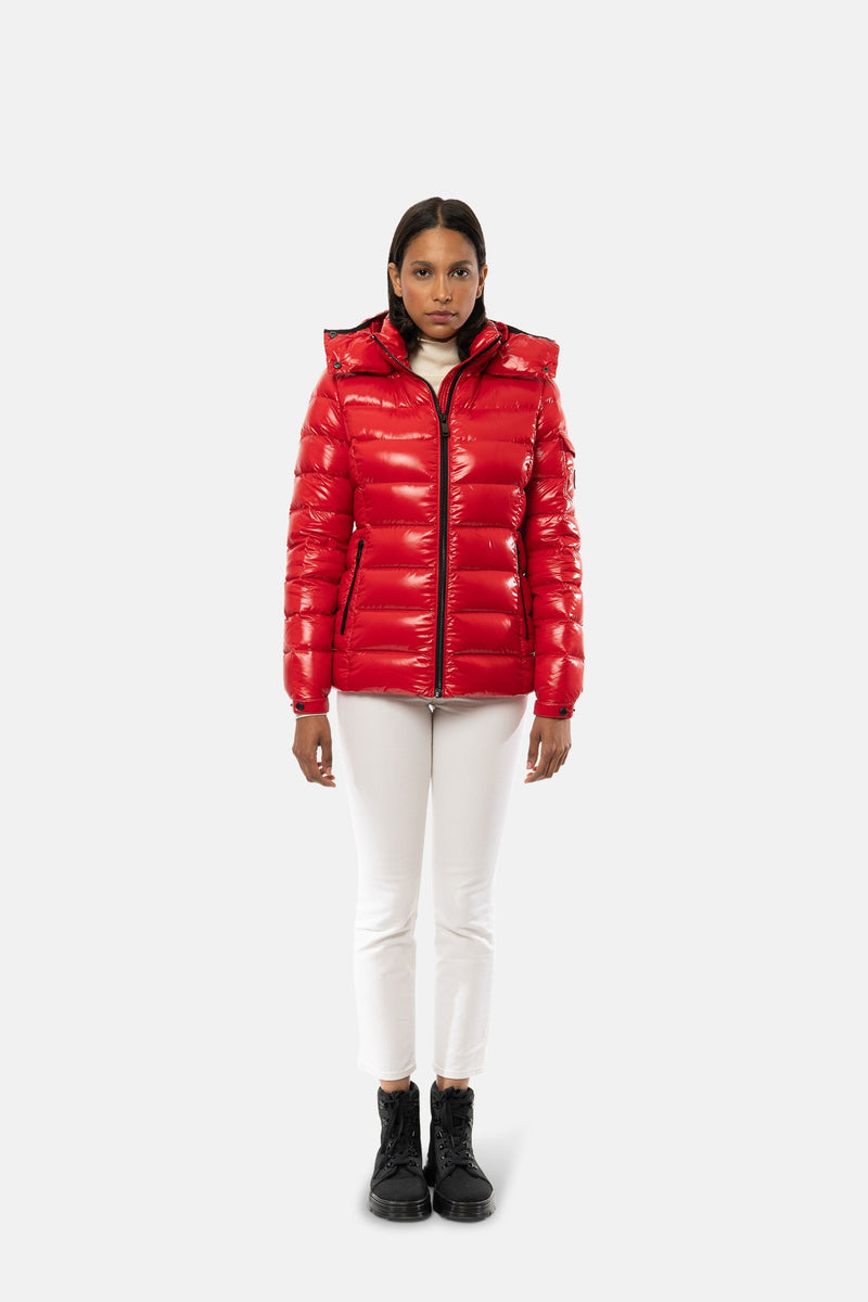 Igloo Women's Quilted Parka with Detachable Hood Sustainable Coats