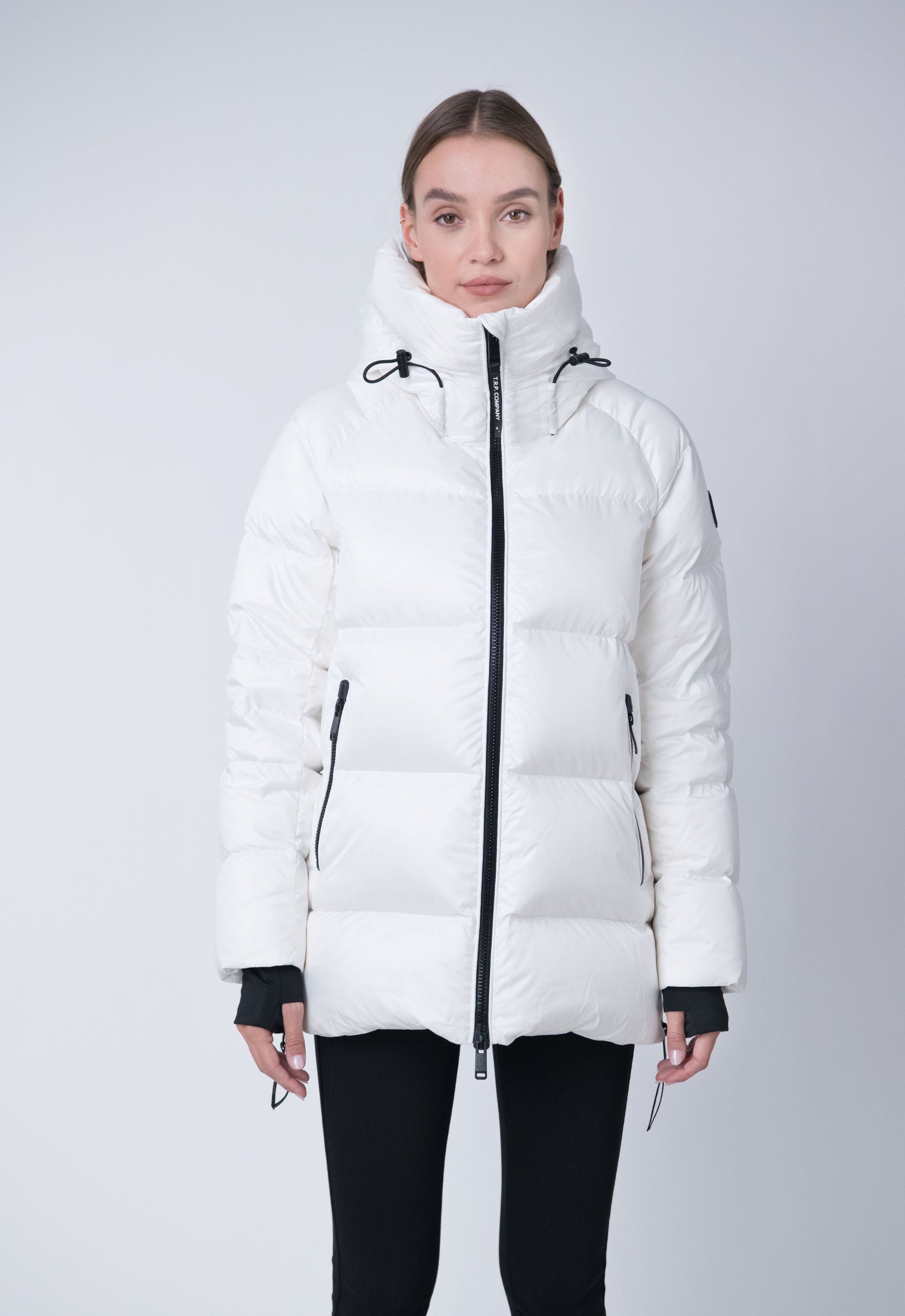 Orsa Women's Hooded Winter Coat – sustainable outerwear made from 100% recycled materials with repurposed down insulation.