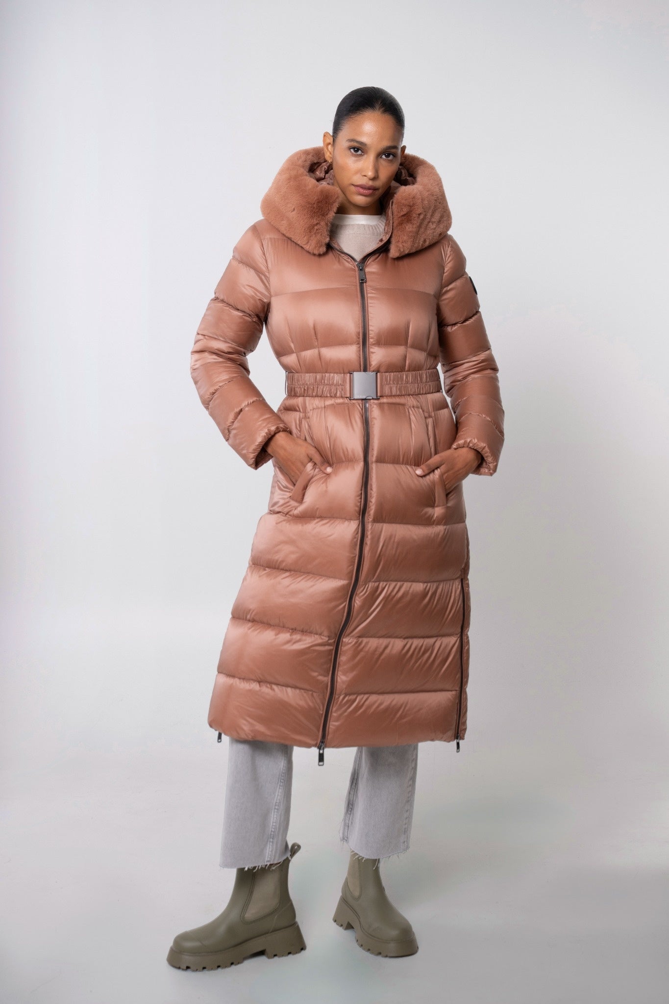 Lexi Women's Long Winter Coat – Sustainable Warmth – The Recycled