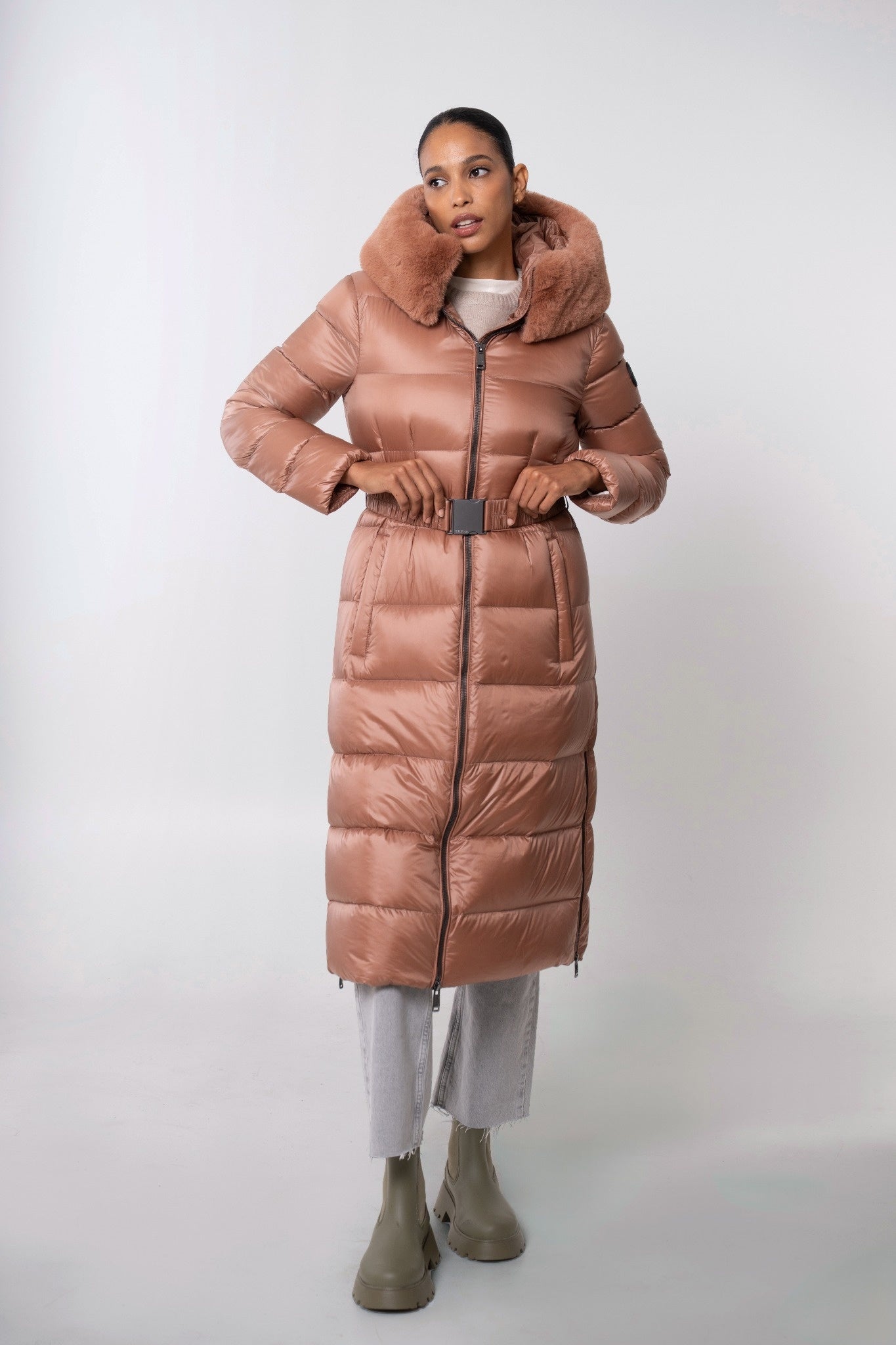 Lexi Women's Long Winter Coat – Sustainable Warmth – The Recycled