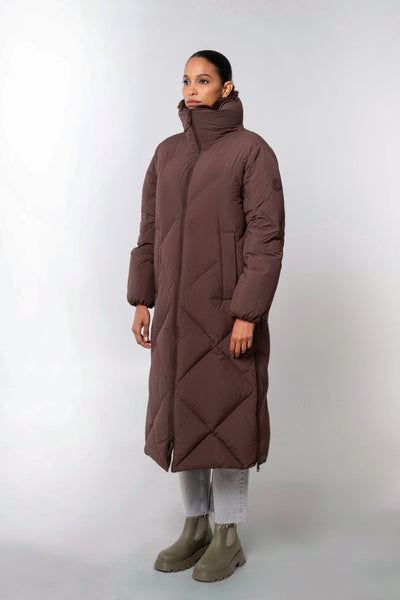 DIDA Women's Long Winter Coat – Sustainable Warmth – The Recycled