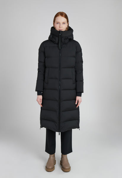 ⭐未使用 12万 nuterm / ニューターム = Puffer Coat womens-full-length-parka-black