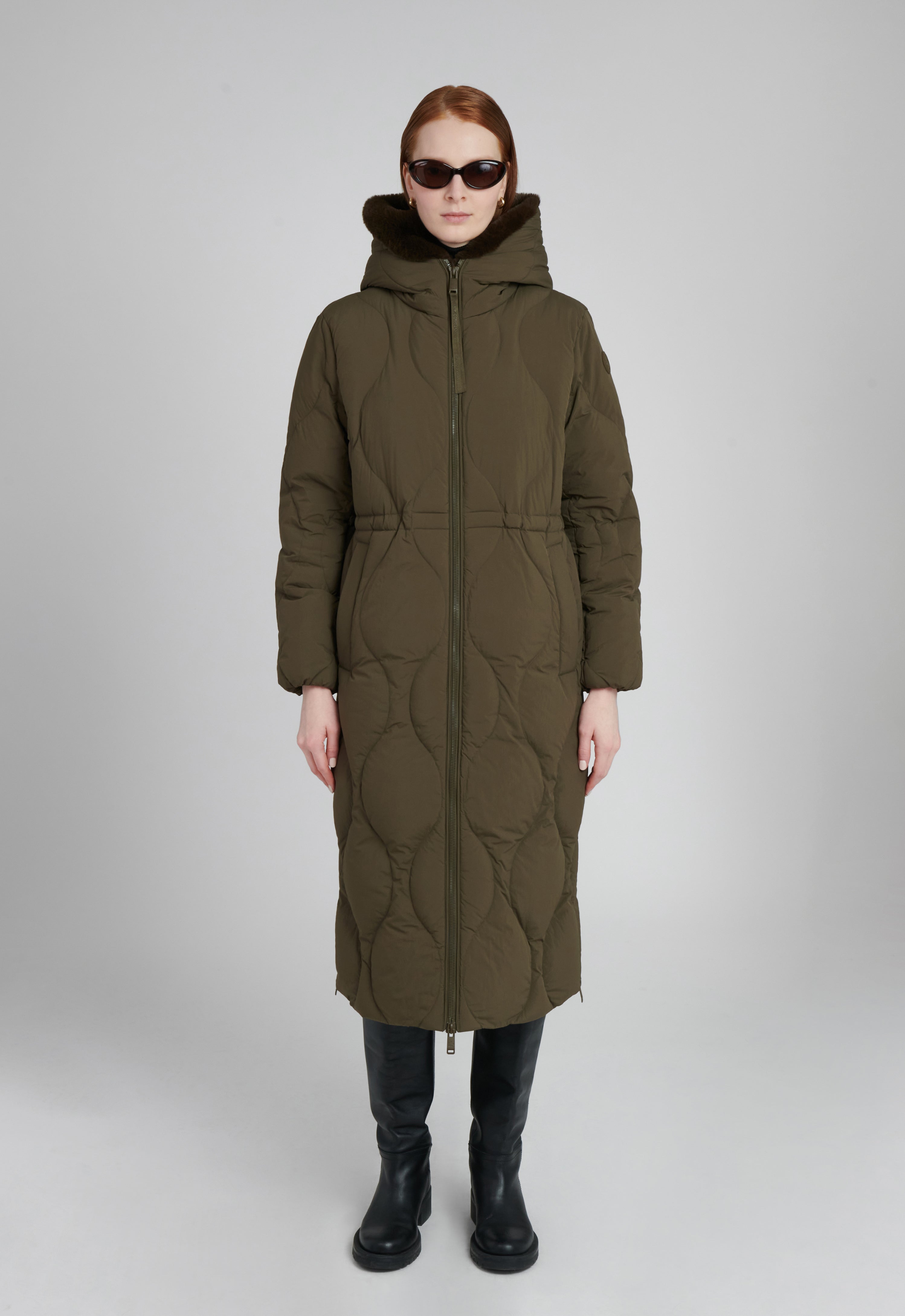 Kir, Women's Quilted Maxi Coat for Winter