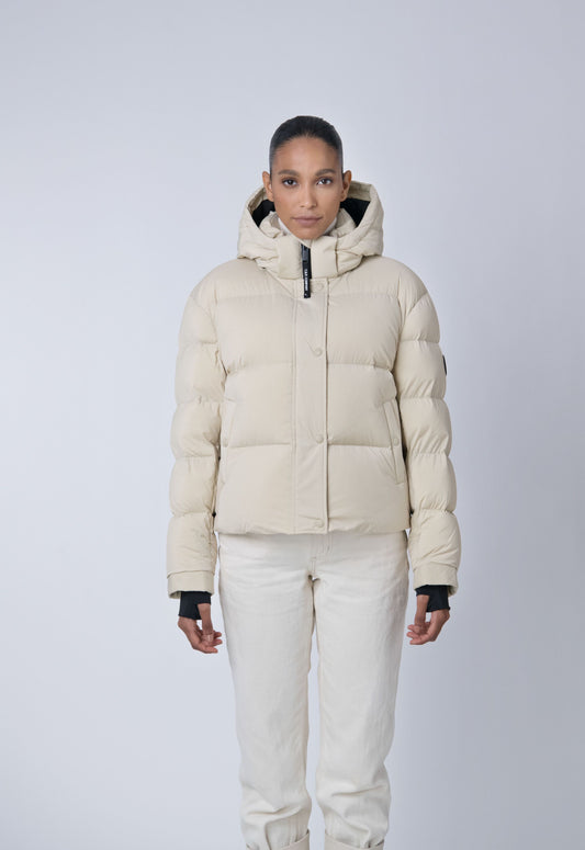 Ritz Women's Hipster Hooded Parka – sustainable winter coat made from 100% recycled materials with repurposed down insulation.