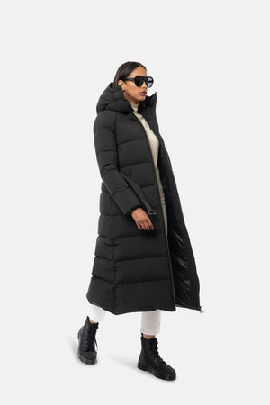 Vadress Women's Long Winter Coat | Ethically-Made with Repurposed Down ...